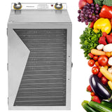 Fruit and Meat Dehydrator with 18 Stainless Steel Trays Stainless Steel Dehydrator Machine