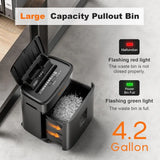 Micro-Cut Heavy-Duty 100-Sheet Auto Feed Shredder, 30-Minute Run Time, 4.2 Gallon