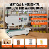 6-12mm Width Vertical Continuous Band Sealer 600W Power Carbon Steel