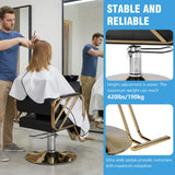 Stylist Chair Capacity 420 Lbs Styling Equipment with Heavy Duty Hydraulic Pump 360 Swivel Adjustable