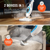 PurSteam 10-in-1 Steam Mop w/ Detachable Handheld Steam Cleaner for Tile