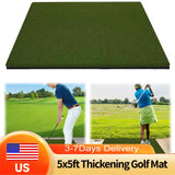 5x5ft Golf Training Mat 35mm Anti Slip Wear Resistant Practice Mat for Backyard