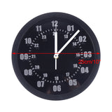 LED Indoor/Outdoor Wall Clock Remote Control, Night Lighting, 7 Colors Backlight