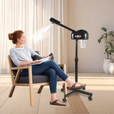 750ml Ozone Facial Steamer Height Adjustable Sprayer 360° Rotatable Movable Skin Care Equipment