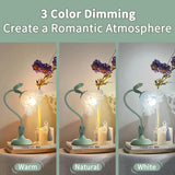 3 Color Temperatures Nightstand Lamp W/ E26 LED Bulb for Bedroom Office
