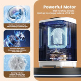 Portable washing machine for apartments RVs homes: 1.08 cu.ft full-automatic with 8 programs 6 water levels