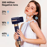 7 In 1 Hair Dryer Brush Brushless High Speed Hair Dryer with Diffuser Ionic Blow Dryer Hot Air Styling Comb