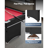 SucceBuy 6 ft Pool Table Adjustable Feet Game Table Includes Ball Cue