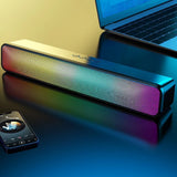 RGB Wireless Speaker Bluetooth-Compatible Desktop Speaker USB Powered Computer Speaker