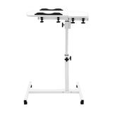White Mobile Lift Computer Folding Desk Study Table Height Adjustable Computer Desk Lap