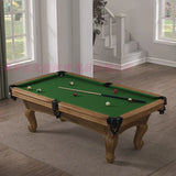Pool Table Household 233.33cm Billiards Solid Wood Carving Antique Ball Table American Table Tennis Bar