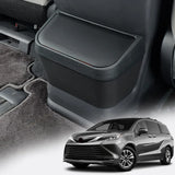 Waterproof In Car Trash Can for Toyota Sienna 2021 2022 2023 2024 Black