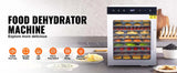 SucceBuy 10 Trays Food Dehydrator Stainless Steel Machine 800W/1000W Household