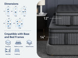 King Hybrid Mattress with Excellent Support, Relieve Back Pain, Pocket Spring