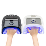 Nail Dryer Professional Rechargeable 72W 24-Bead UV/LED Gel Nail Lamp with Fan Removable Bottom