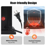 Mini Warmer Fan Space Heater Electric Fireplace Heater with Remote Control