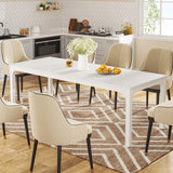 Tribesigns Dining Table for 6-8 People, 200cm Large Narrow Long Rectangular Kitchen Dinner Table