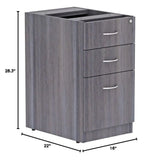 Desk 48 with 3 Drawers Storage File Cabinet Wood Farmhouse Work Study Desks for Computer Office Bedroom