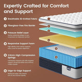 Hybrid 14 King Size Mattress with Extra Back and Lumbar Support