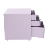 3 -Tiers  Vertical File Cabinet Metal Mobile File Cabinet with Lock Filing Cold-rolled Steel Cabinet Under Desk