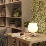 Touch Table Lamp For Nightstand With USB C+A Charging Ports