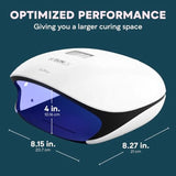 UV LED Nail Lamp UV Light for Gel Polish with 4 Timer Settings Nail Dryer with