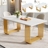 Tribesigns 63-Inch Rectangular Dining Table for 4 to 6, Modern Kitchen Table