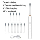 Sonic Electric Toothbrush Adult Smart Timing Tooth Brush Teeth Clean-MD DC PRINT