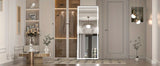 LED Lighted Floor Standing Mirror, Full Length Mirror with Lights for Bathroom