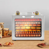 Food Dehydrator Machine,8-Tier Visible Food Dryer,Stainless Steel Food Drying Machine