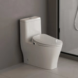 Smart Bidet Toilet Seat with Remote and Lighted,for Elongated Toilets,Soft Close and Instant Heated,