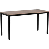 4.5ft Conference Table Set for 2, 55 x 24 Large Meeting Room Desk with Heavy Duty Steel Frame, Ideal for Office