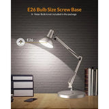 Metal Desk Lamp, Adjustable Goose Neck Architect Table Lamp with On/Off