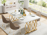 Modern Dining Table,Kitchen Table for 4-6 People