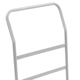 2000lbs Industrial Silver Flat Dolly Cart Heavy-Duty Iron Hand Truck