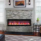 Electric Fireplace Heater, Compatible with Alexa & WiFi, Touch Screen