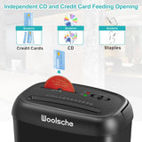 Cross Cut Paper Shredder 14 Sheet P-4 High Security, 6.6Gal Large Basket, Jamproof 3 Mode Heavy Duty Shredder for Home Office