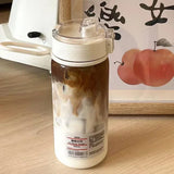 350/550ml Travel Plastic Clear Drinking Bottle Sports Water Bottle Drinking Cup