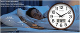 TIMESS 13-inch wood grain wall clock, perpetual calendar, silent timekeeping