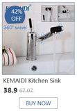 KEMAIDI Touchless Automatic Sensor Bathroom Faucet Brushed Gold Vessel Sink Tap Hands-Free Smart
