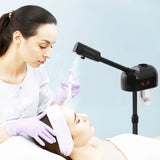 800w Facial Steamer 360° Skin Care Equipment Steamer Black Floor Standing Warm Steam