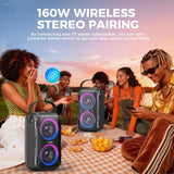 W-KING 180W Peak Party Large Bluetooth Speaker Portable Wireless