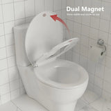 Elongated Toilet Seat with Quick-Release And Quick-Attach Plastic Toilet Seat with Soft Close