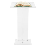 43.31 Inch Acrylic Clear Conference Podium Conference Presentation Pulpit for Churches