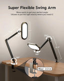 LED Desk Lamp for Home Office with Stepless Dimmable Knob Remote