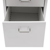 3 -Tiers  Vertical File Cabinet Metal Mobile File Cabinet with Lock Filing Cold-rolled Steel Cabinet Under Desk