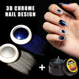 Acrylic Nail Kit With Chrome Powder, Almond Tips, Art Brushes, Charms, 3D Gel, Tools,