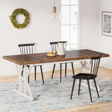 Tribesigns Dining Table for 6 People, 70.8-Inch Rectangular Wood Dining Table