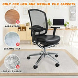 Office Chair Mat for Carpeted Floors Desk Mats 48"X30" for Rolling Desk