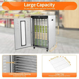 1700W Commercial Food Dehydrator 20 Stainless Steel Trays, Large Machine Capacity Food Dryer